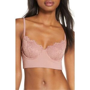 Free People Bianca Lace Long Line Bra Sz XS NWT